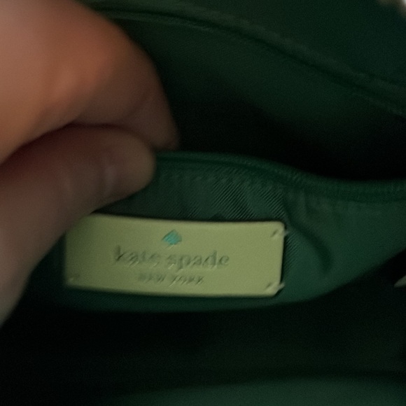 COPY - Kate Spade Harper Green Bean Leather Crossbody Bag Handbag - NWOT - Picture 6 of 10